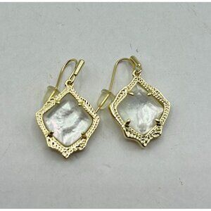 Kendra Scott Gold-Plated Drop Earrings With Mother Of Pearl Accents